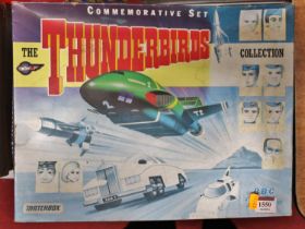 A Matchbox Thunderbirds commemorative gift set, housed in original packaging