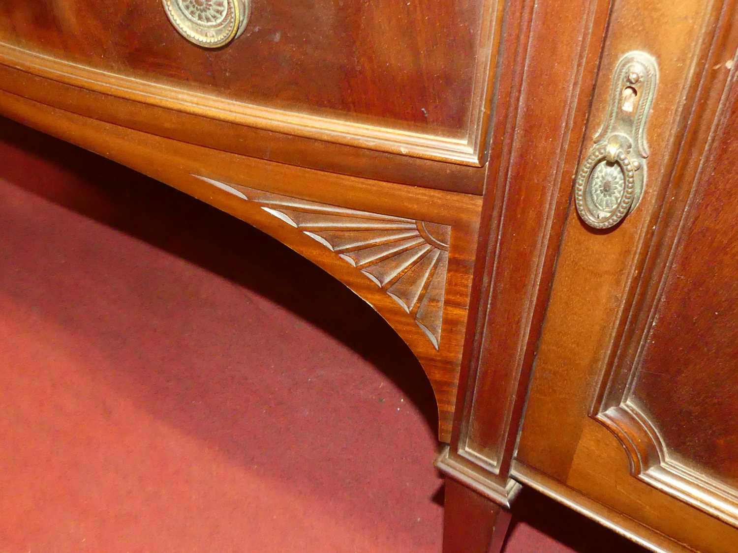 An early 20th century mahogany ledgeback sideboard, by A. Gardner & Son of 36 Jamaica Street, - Image 2 of 3