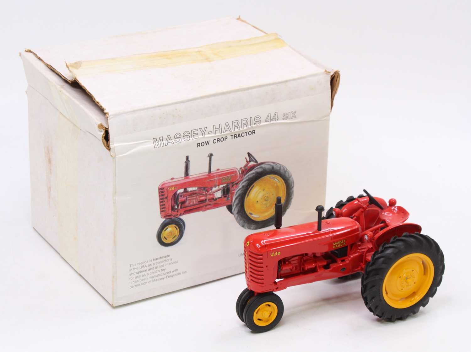 A Stephan Toys of USA 1/16th scale Massey Harris 44 six Row Crop Tractor, a limited edition sold