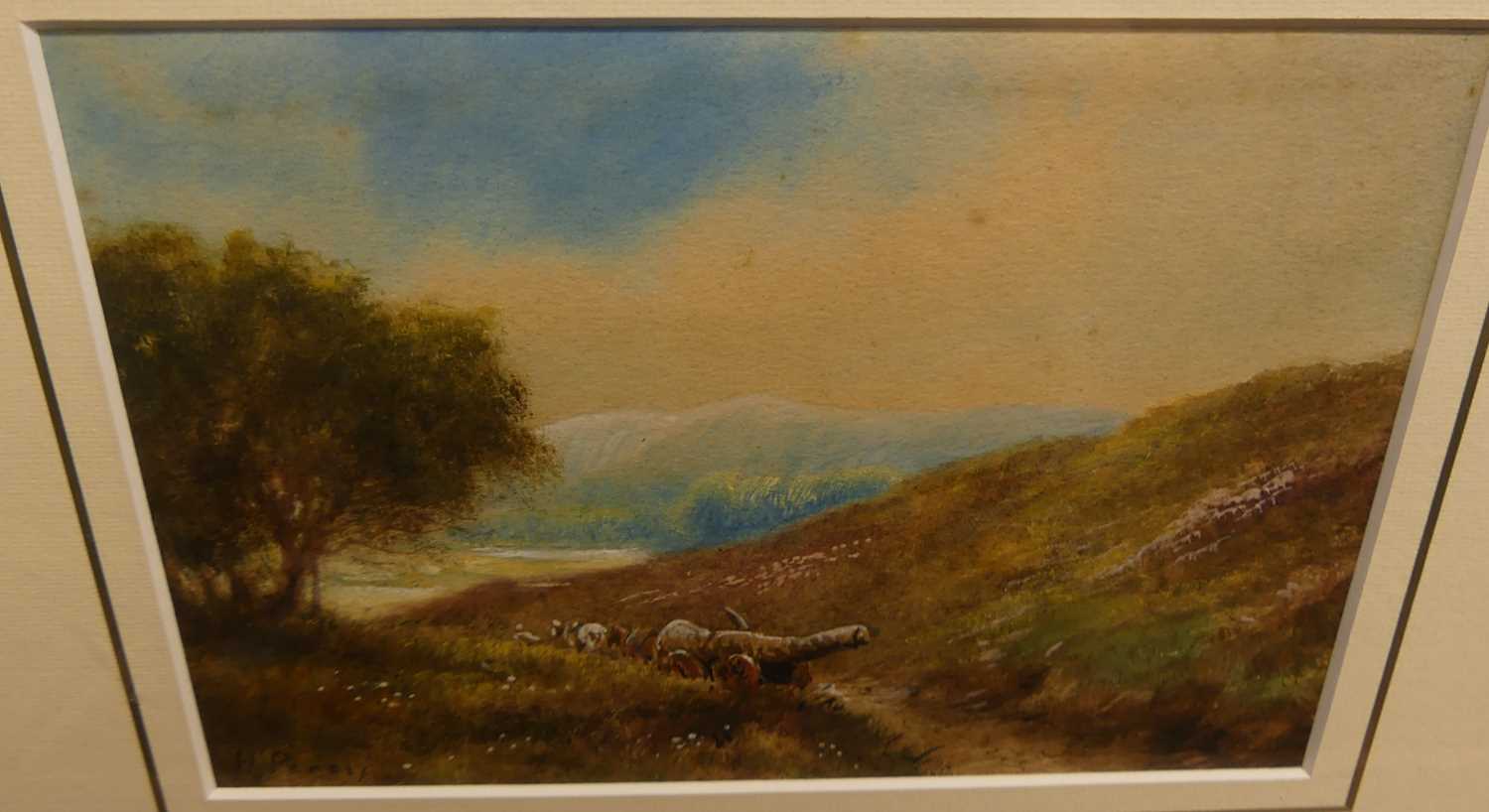 C Thornton - Mother and child in a landscape, watercolour, signed lower right, 18 x 28cm; together