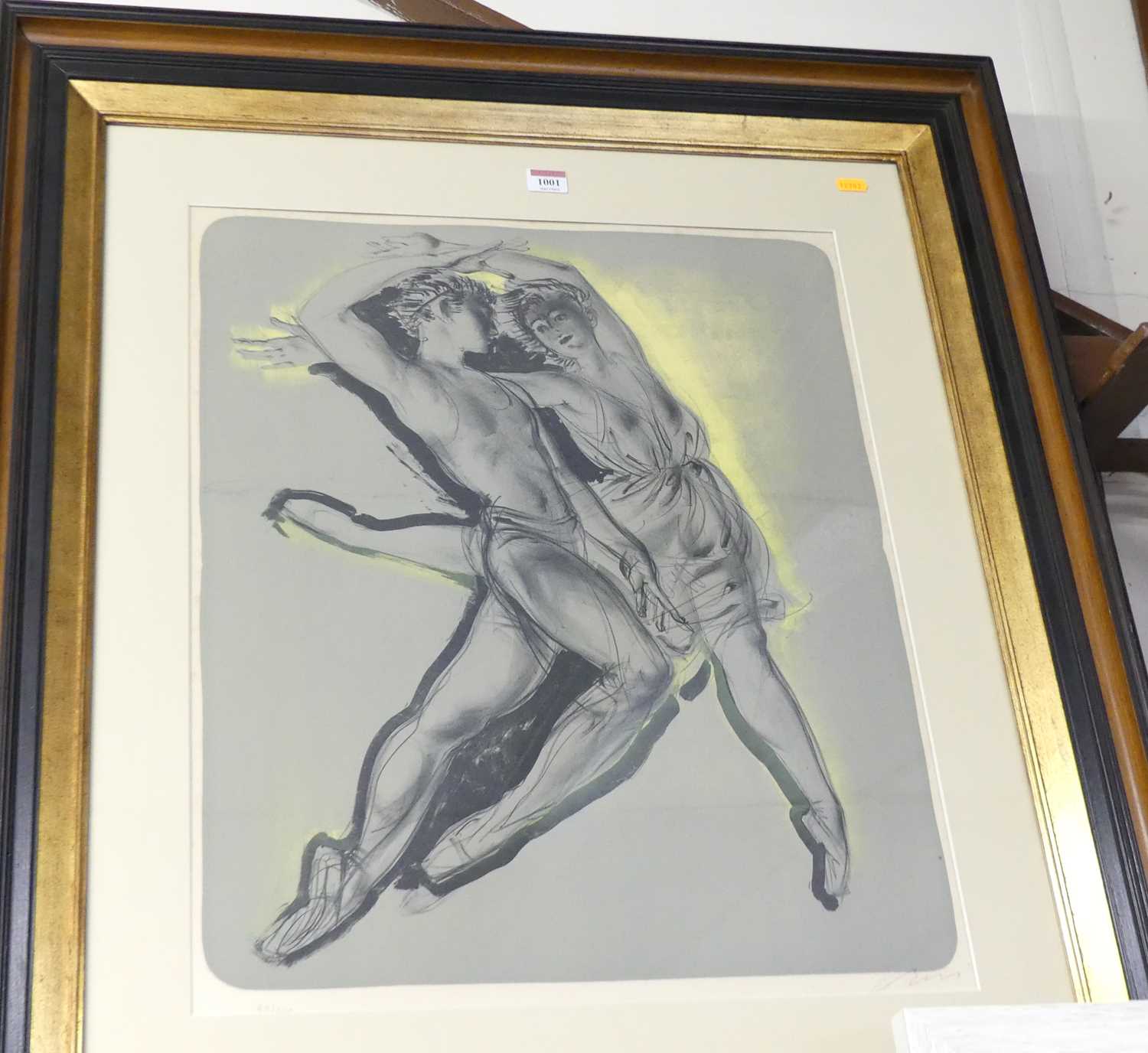 Hans Erni (1909-2015) - Two ballet dancers, lithograph, signed and numbered 83/300 in pencil to