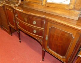 An early 20th century mahogany ledgeback sideboard, by A. Gardner & Son of 36 Jamaica Street,