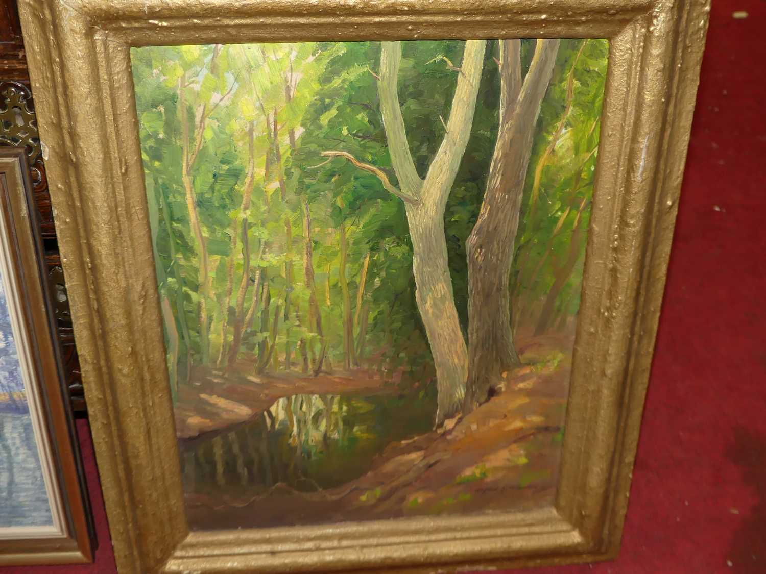 Alfred Blundell (1883-1968) - A secret river, oil on canvas, signed and dated '47 lower right, 54 - Image 4 of 4