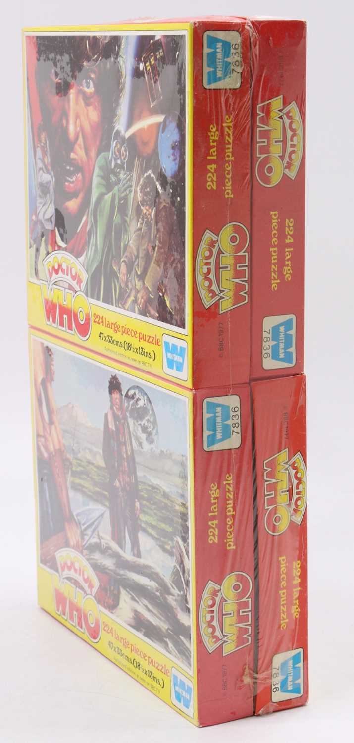 A Whitman factory sealed set of four Doctor Who puzzles, four examples, in original packaging, circa - Image 4 of 6