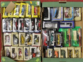 Two trays of modern issue diecast, to include Lledo Days Gone, Oxford Diecast and Shell Classico