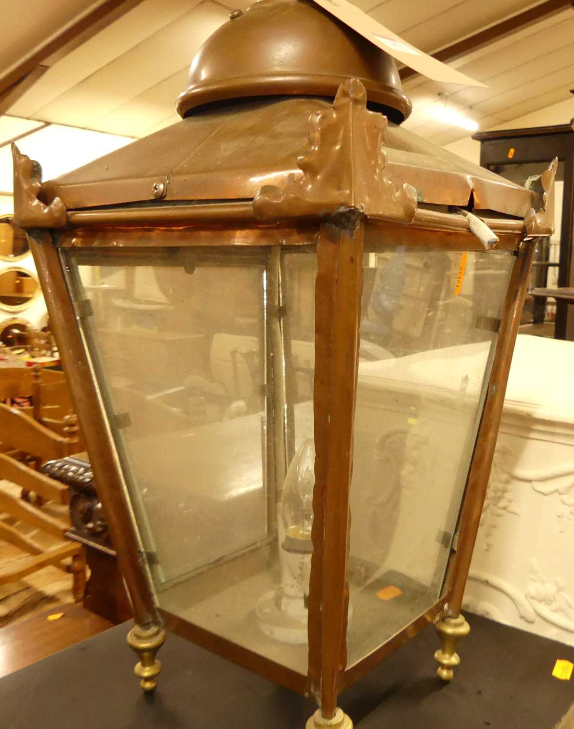 A converted copper lantern - Image 3 of 3