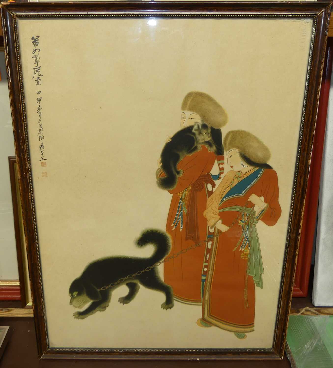 Four various Chinese prints, each with studio seals, various sizes, all 20th century - Image 2 of 6