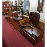 A collection of mid-century furniture, to include G-Plan teak and mirrorback dressing chest, Ercol