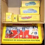 A box of six various boxed Dinky Toys Atlas Edition diecast vehicles