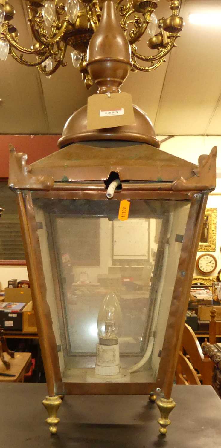 A converted copper lantern