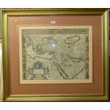 After John Speed - The Turkish Empire, engraved and later hand coloured map, 39x51cm Description has