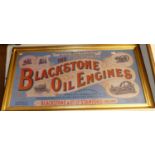 Advertising print for The Blackstone Oil Engines, 48x100cm