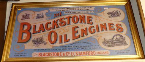 Advertising print for The Blackstone Oil Engines, 48x100cm
