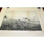 Archibald Thorburn (1860-1935) - monochrome print (unframed); together with a mirrored