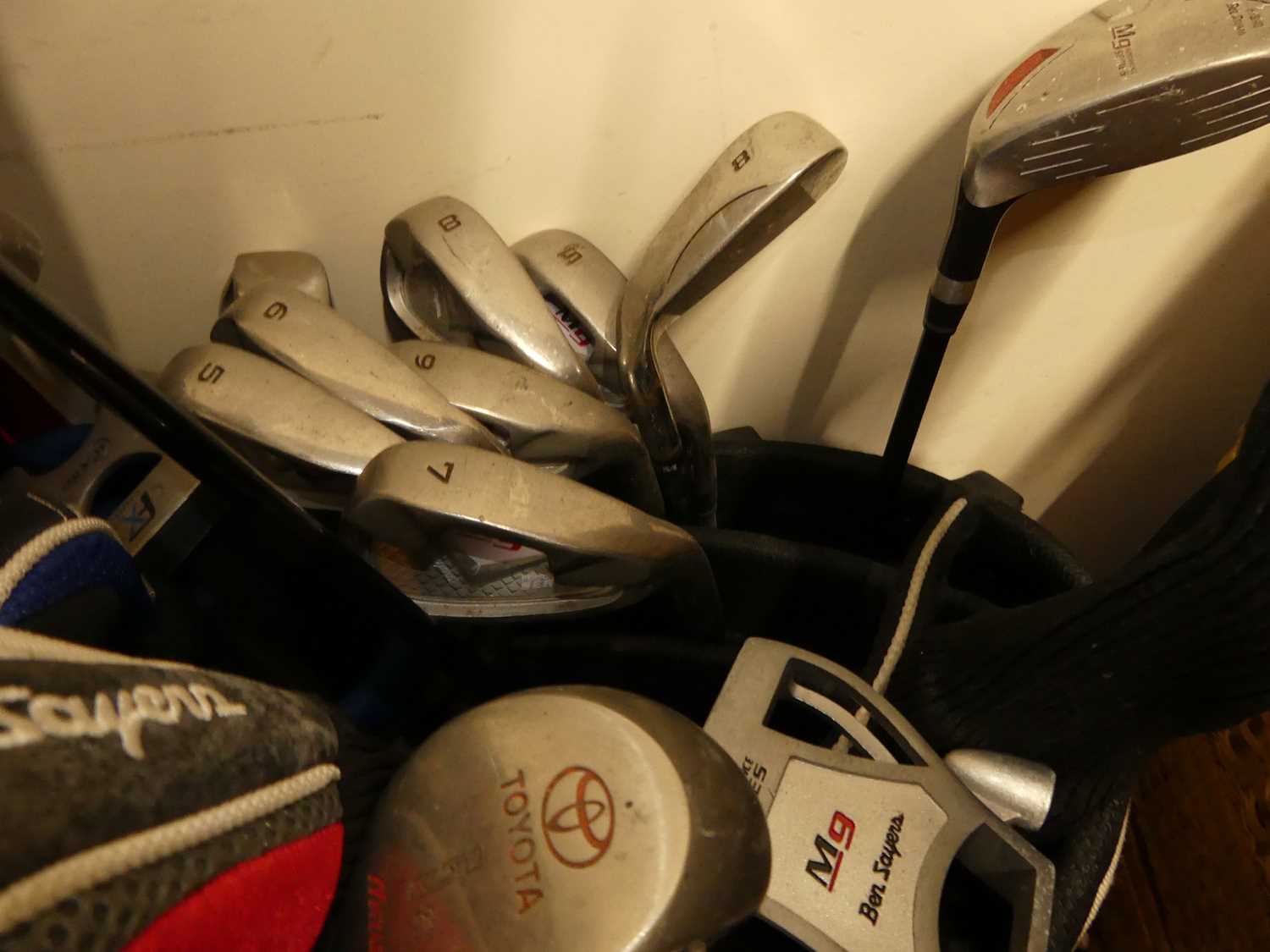 Three sets of various golf clubs, each with bags - Image 4 of 5