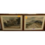 Henry Pemberton - Table Mountain, colour etching, signed and titled in pencil to the margin,