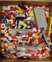 One box containing a quantity of vintage Lego