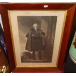 After H.P. Briggs - Victorian monochrome engraving in rosewood frame; together with two others (3)