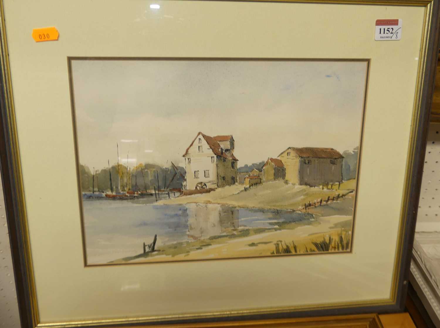 Assorted pictures and prints, to include The Tidemill at Woodbridge watercolour, Chris Williams - Image 2 of 4