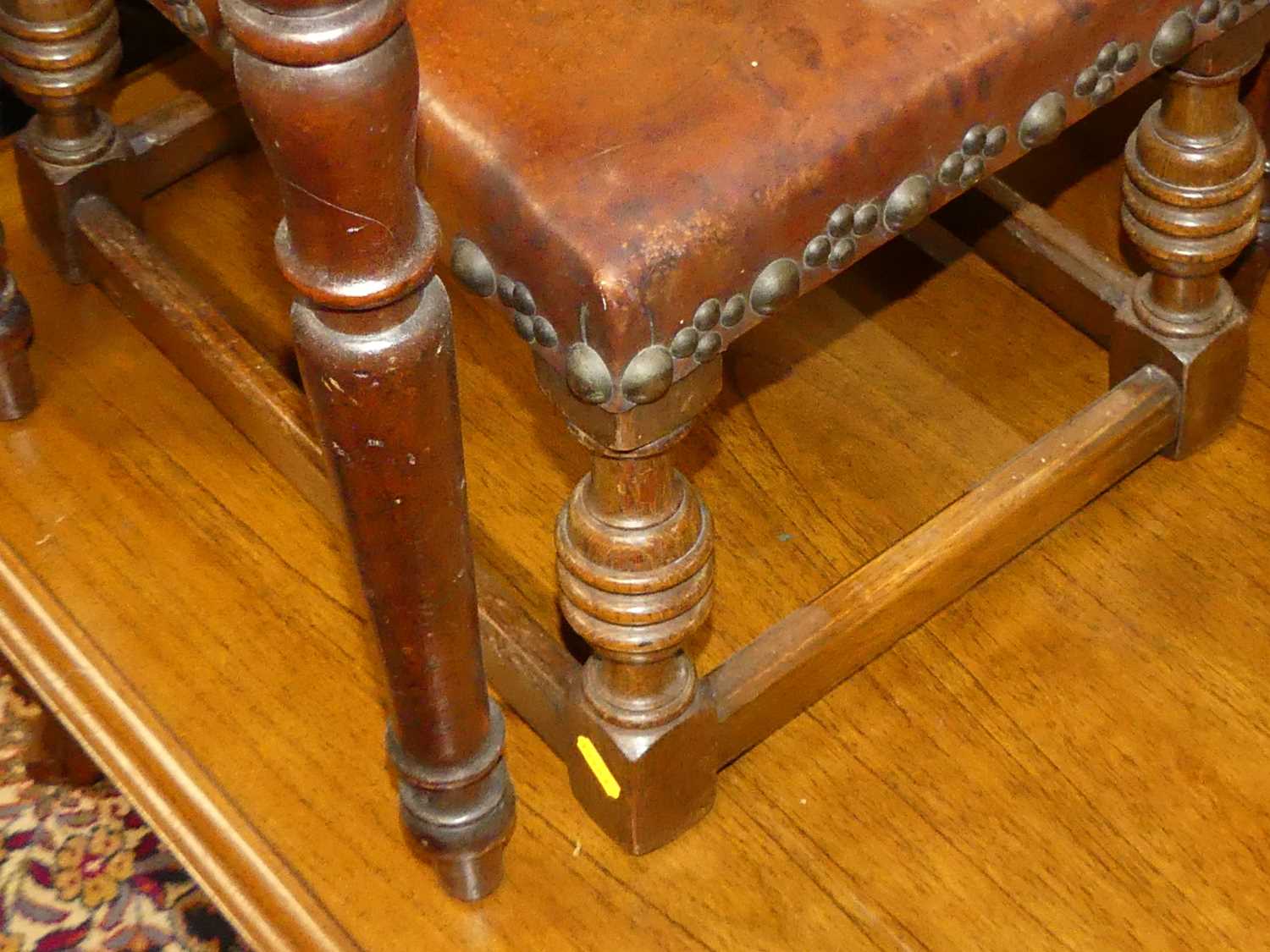 A mid-Victorian figured walnut three-division Canterbury, having single lower drawer on turned - Image 3 of 8