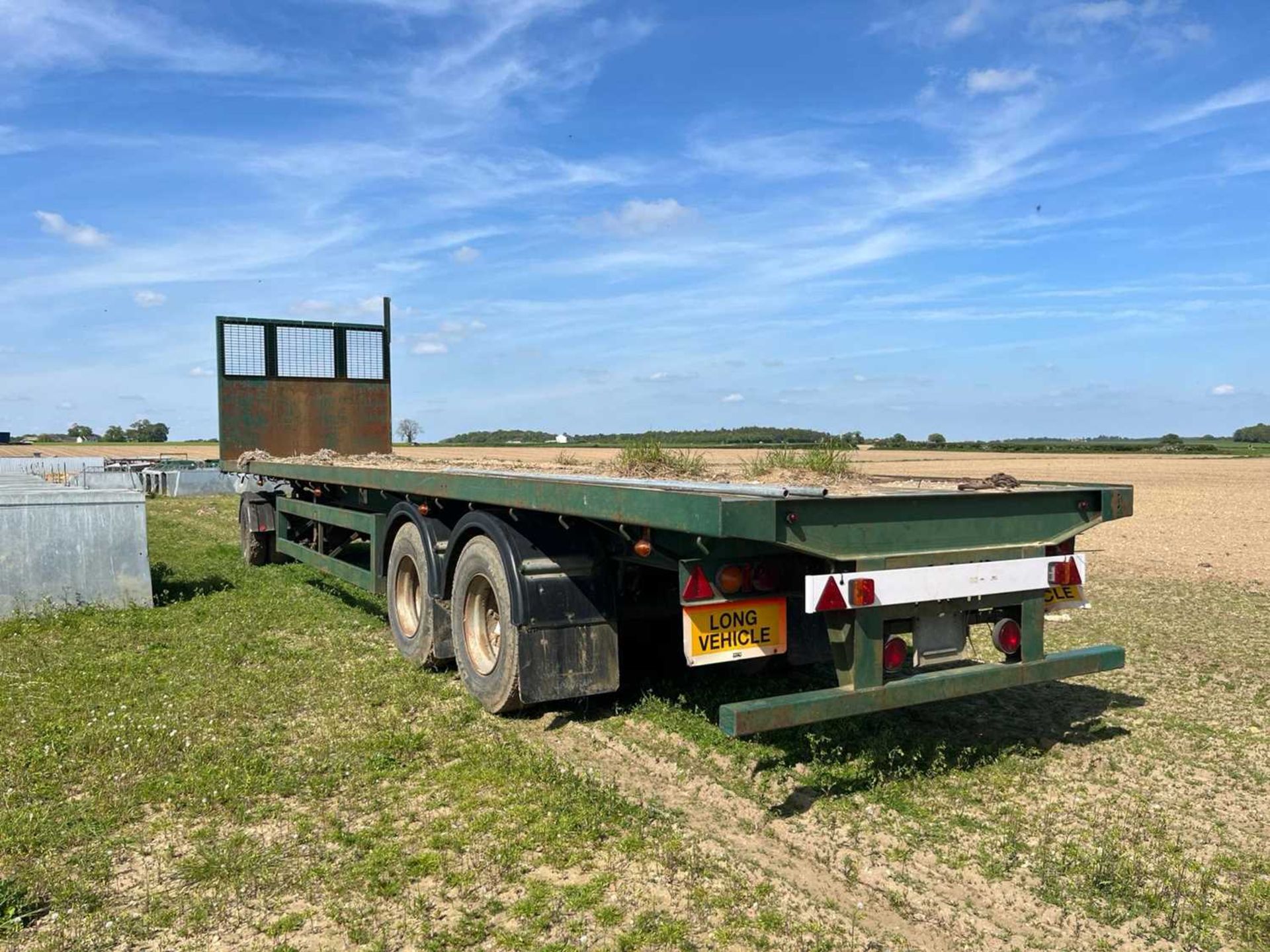 40' articulated flat bed trailer - Image 3 of 9