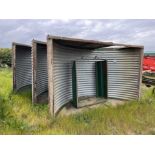 3 x John Harvey insulated farrowing huts with fenders