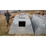 2 x John Booth insulated galvanised kennel farrowing huts