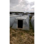 3 x John Booth insulated galvanised kennel farrowing huts
