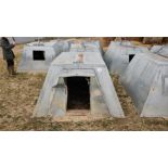 3 x John Harvey insulated galvanised kennel farrowing huts