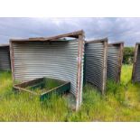 3 x John Harvey insulated farrowing huts with fenders
