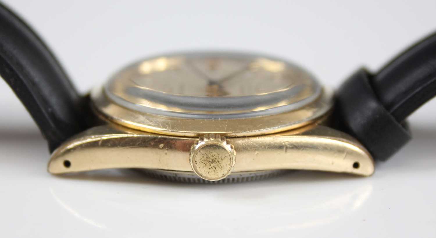 A Rolex Meritus Oyster Perpetual Precision gold plated and steel wristwatch, having a signed - Image 4 of 5