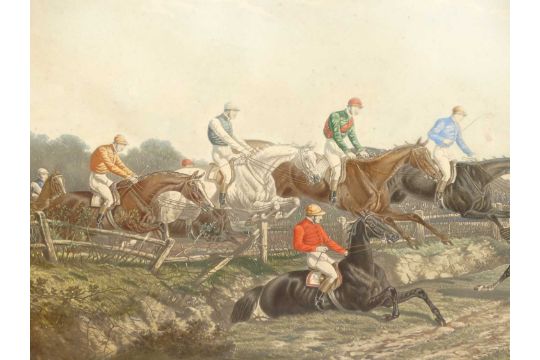 A Victorian steeplechase chromolithograph print, 48 x 104cm - Image 11 of 12