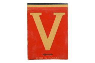 A Second World War book of Victory V matches