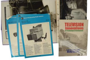 A quantity of television ephemera belonging to Jim McGee, a 1980s cameraman, including photographs