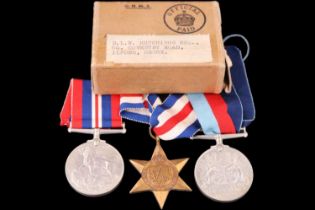 Second World War campaign medals in Air Ministry carton