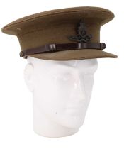 A Second World War Royal Artillery officer's Service dress cap