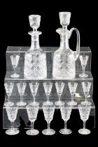 A quantity of Stuart Crystal, including a spirit decanter, a claret jug, etc