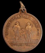 A 1901 Sunderland Volunteer Service in the Boer War commemorative medallion, 24 mm