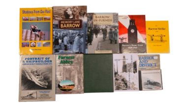 A small quantity of books and a CD pertaining to Barrow-in-Furness, Maritime history, etc, including