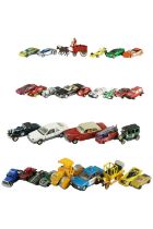 A large quantity of Dinky and Matchbox diecast model cars etc, play-worn, including Rolls Royce