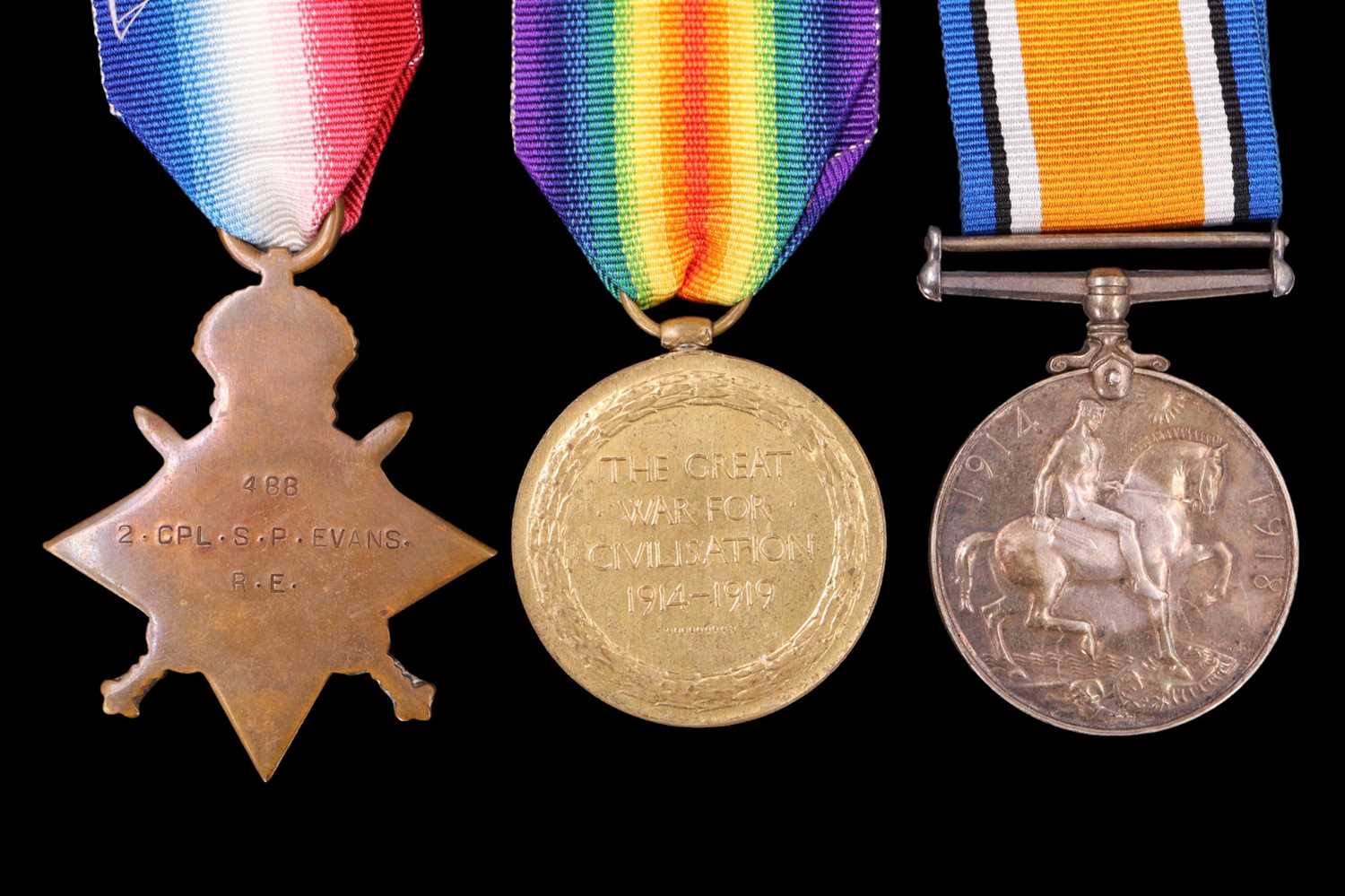 A Great War and Second World War family and casualty medal group comprising a 1914-15 Star with - Image 4 of 22