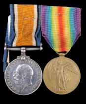 British War and Victory Medals to 4036 Pte J Hebson, Border Regiment