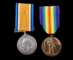 British War and Victory Medals to 3034515 Pte P J Kelly, 20th Canadian Infantry