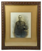 A quantity of period Great War group and portrait photographs, mostly framed, largest 57 cm x 70