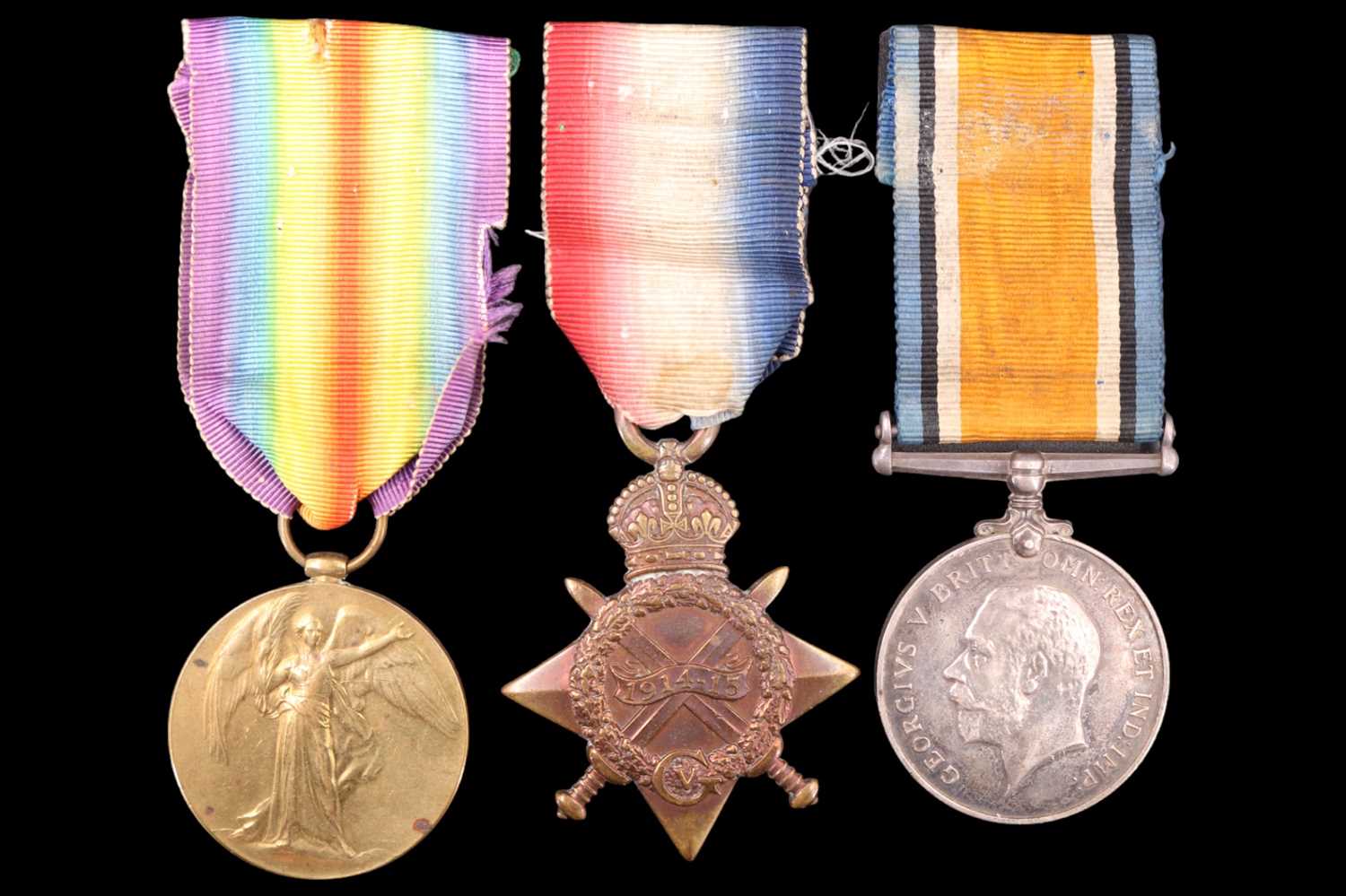 A 1914-15 Star, British War and Victory Medals to 6337 L-Cpl H Houghton, Royal Engineers, with