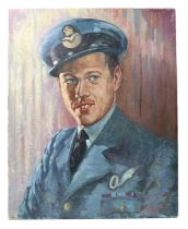 Charles Holmes, a portrait of 129368 Flying Officer Geoffery Vernon Holmes, painted by his father,