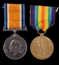 British War and Victory Medals to 2823 Pte Earnshaw, Westmorland & Cumberland Yeomanry