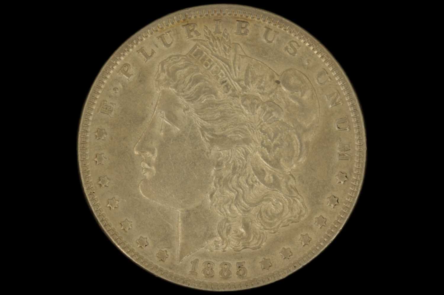 An 1885 silver US "Morgan Dollar" one dollar coin - Image 2 of 2