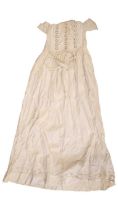 A vintage embroidered christening gown