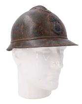 A Great War French colonial troops Adrian helmet shell